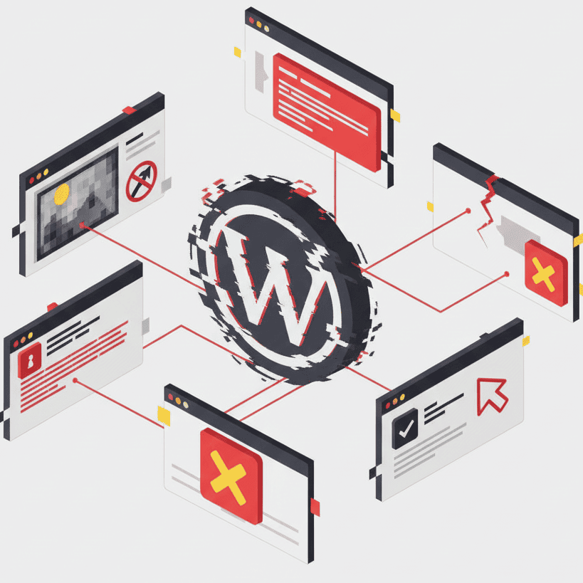 mala praxis web WordPress